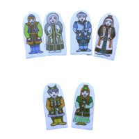 Набор пальчиковых кукол "Семья якутская" - «globural.ru» - Воронеж