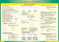 Таблица Векторы на плоскости (Планиметрия) 1000*1400 винил - «globural.ru» - Воронеж