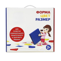 Подвижная развивающая игра "Форма, цвет, размер" - «globural.ru» - Воронеж