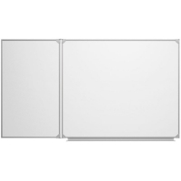 Доска магнитно-маркерная настенная двухэлементная белая полимерная - «globural.ru» - Воронеж