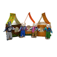 Набор шагающих кукол к сказке "Три поросенка" - «globural.ru» - Воронеж