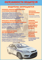 Плакат "Водителю запрещается " 1000*1400 винил - «globural.ru» - Воронеж