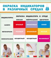 Стенд "Окраска индикаторов в различных средах" - «globural.ru» - Воронеж