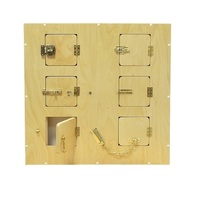 Настенный модyль с 6-ю замочками и задвижками 70 *10 *70 см - «globural.ru» - Воронеж