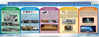 Стенд "История развития компьютерной техники" (вариант 2) - «globural.ru» - Воронеж