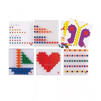 Мозаика Peg Board. Набор с прозрачными досками и картинками - «globural.ru» - Воронеж