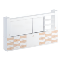 Раздвижная система аудиторных досок (бук/белый) - «globural.ru» - Воронеж