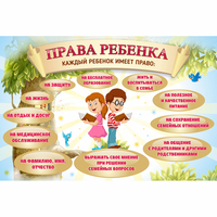 Стенд "Права ребенка" 1,5х1,0 - «globural.ru» - Воронеж