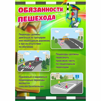 Стенд "Обязанности пешехода" - «globural.ru» - Воронеж