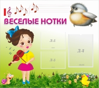 Стенд "Веселые нотки" - «globural.ru» - Воронеж