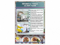 Стенд "Правила ухода за посудой" - «globural.ru» - Воронеж
