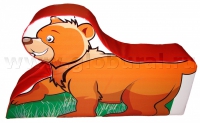 Напольная игрушка "Медвежонок" с шелкографией (ВИК) - «globural.ru» - Воронеж