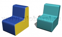 Прямоугольный стул 50*60*60/32см (ВИК) - «globural.ru» - Воронеж