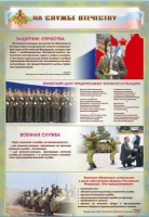 Стенд "На службе Отечеству" (вариант 1) - «globural.ru» - Воронеж