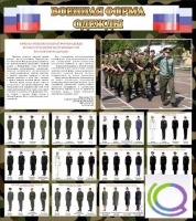 Стенд "Военная форма одежды (флаг РФ)" - «globural.ru» - Воронеж