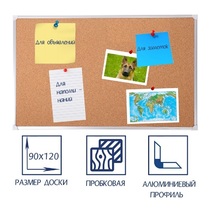 Доска пробковая 1200х900 - «globural.ru» - Воронеж