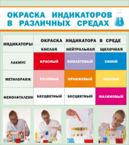 Стенд "Окраска индикаторов в различных средах" - «globural.ru» - Воронеж