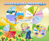 Стенд "Календарь природы" (вариант 1) - «globural.ru» - Воронеж