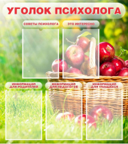 Стенд "Уголок психолога" (вариант 1) - «globural.ru» - Воронеж