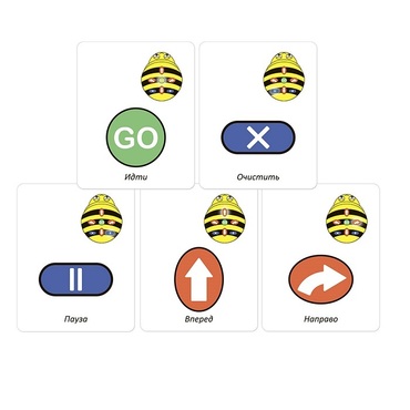 Набор карточек для программирования мини-робота Bee-Bot - «globural.ru» - Воронеж