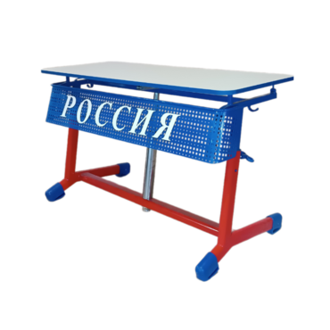 Стол ученический двухместный "Патриот-2о" на газовом лифте (р.гр. № 3-7 и наклоном столешницы) - «globural.ru» - Воронеж