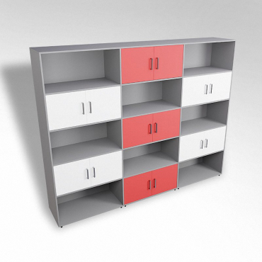 Шкаф встраиваемый закрытый с открытой полкой многосекционный ТР9 ЛДСП  - «globural.ru» - Воронеж